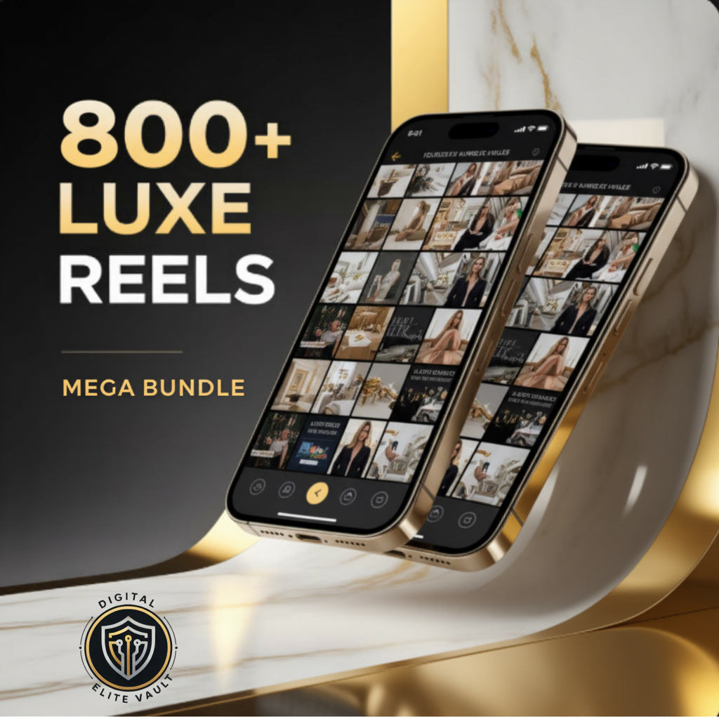 Luxe Ladies MEGA BUNDLE: La Videoteca Completa de 800+ Reels Faceless (Ahorra 40%)